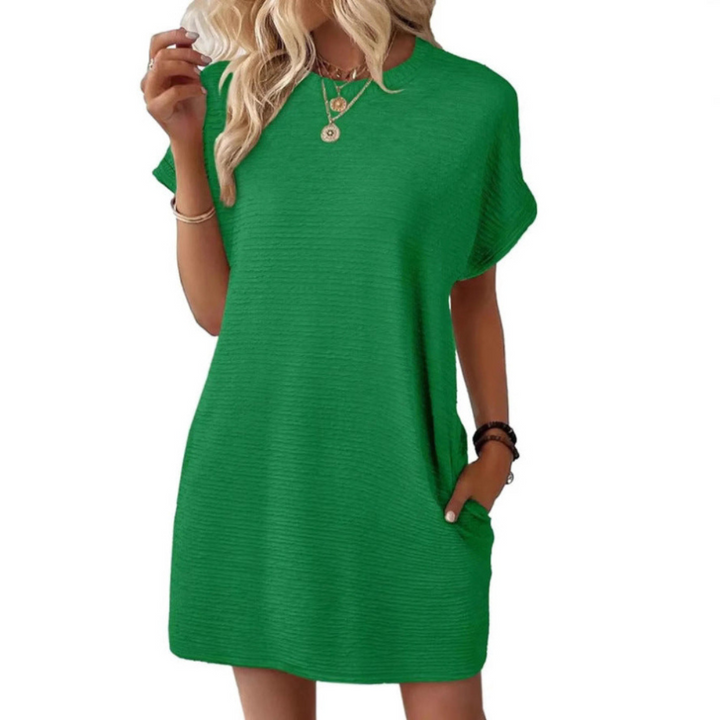 EMMA™ – Casual Minimalist Round Neck Summer Dress