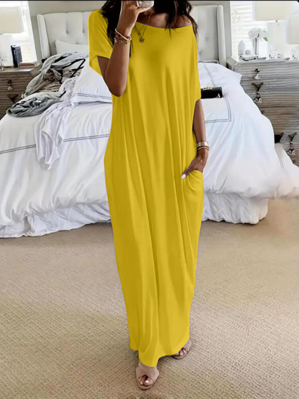 ALIZÉE™ – Off-Shoulder Maxi Dress