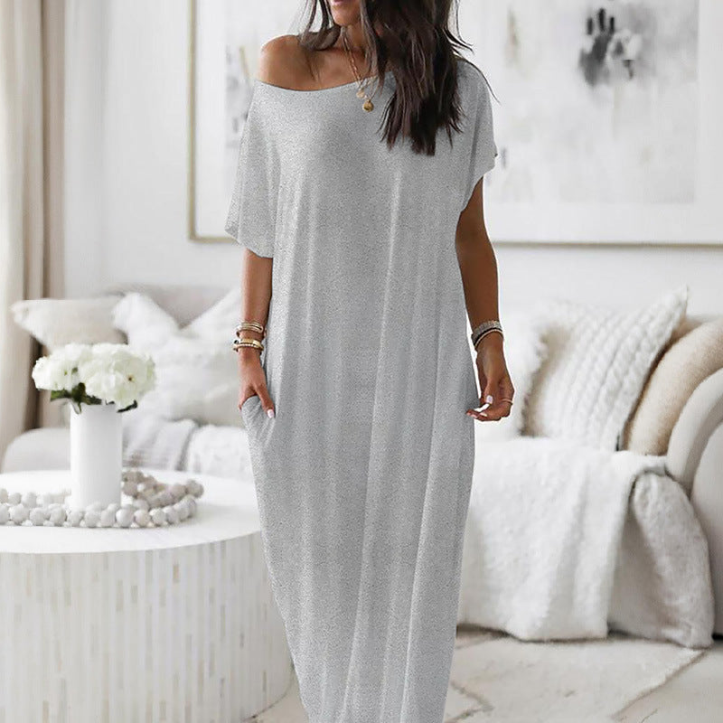 ALIZÉE™ – Off-Shoulder Maxi Dress