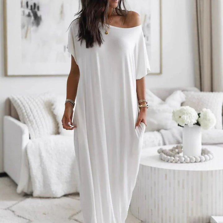 ALIZÉE™ – Off-Shoulder Maxi Dress