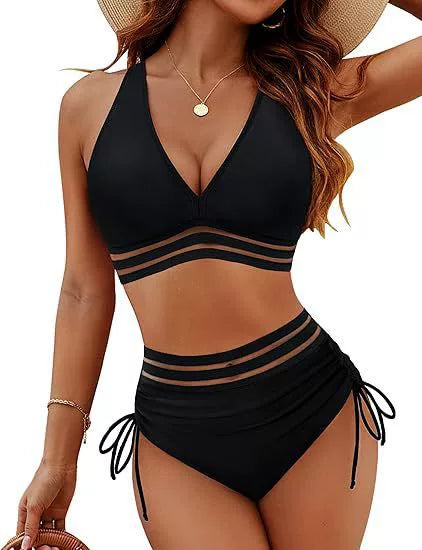 CAMILLE™ – Leopard Mesh Bikini Set