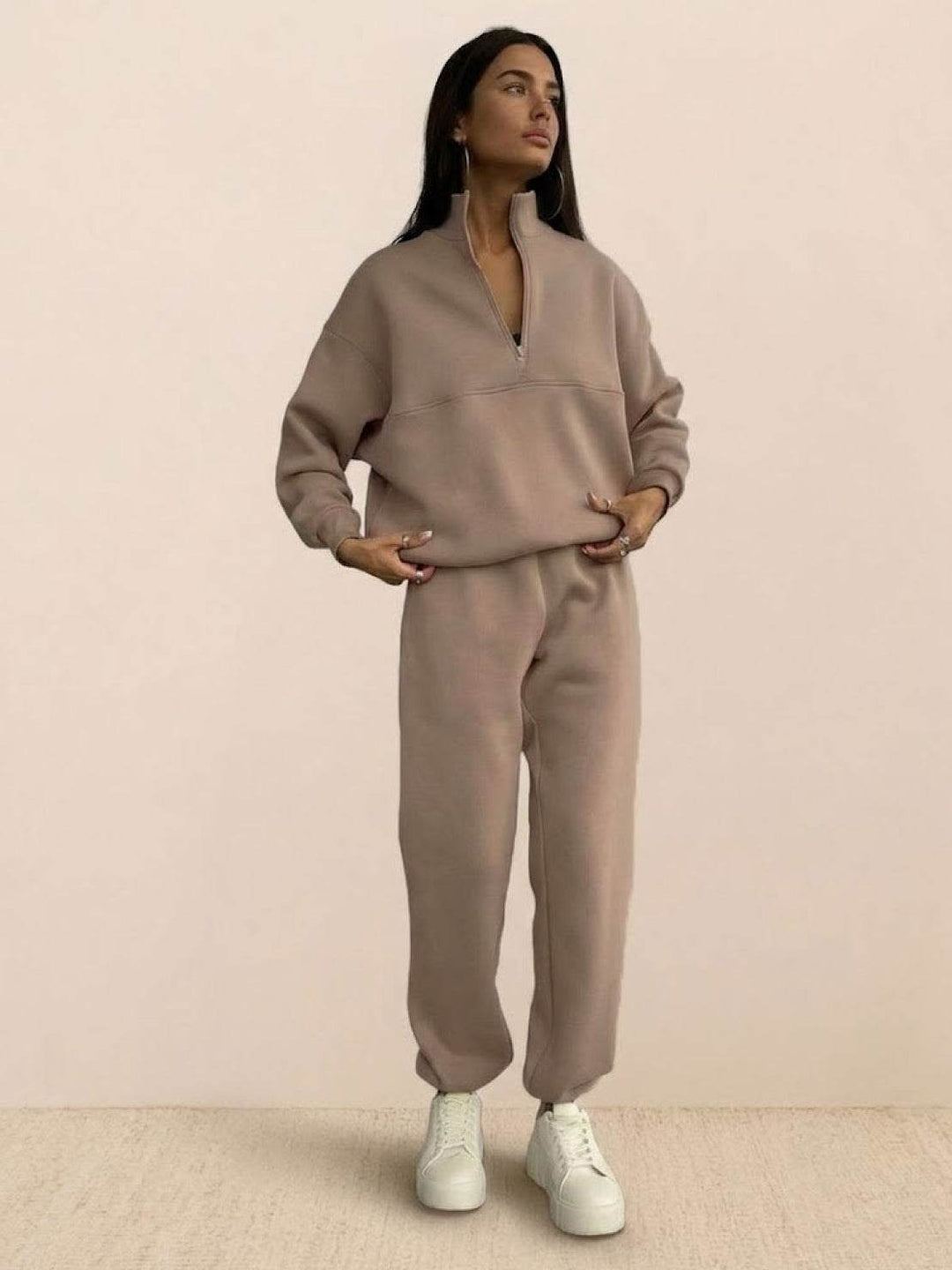 CECILIA™ -  Cotton-Blended Two-Piece Tracksuit