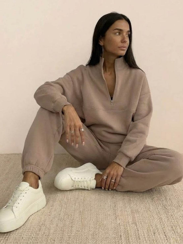 CECILIA™ -  Cotton-Blended Two-Piece Tracksuit
