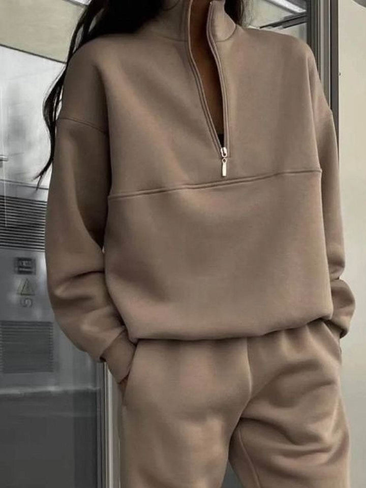 CECILIA™ -  Cotton-Blended Two-Piece Tracksuit