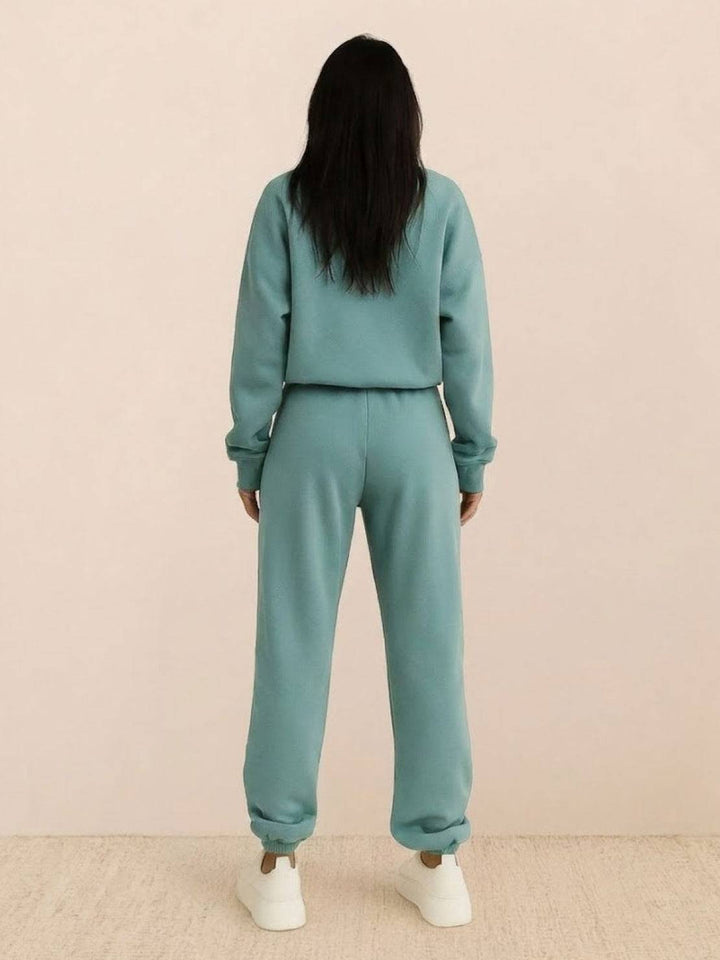 CECILIA™ -  Cotton-Blended Two-Piece Tracksuit