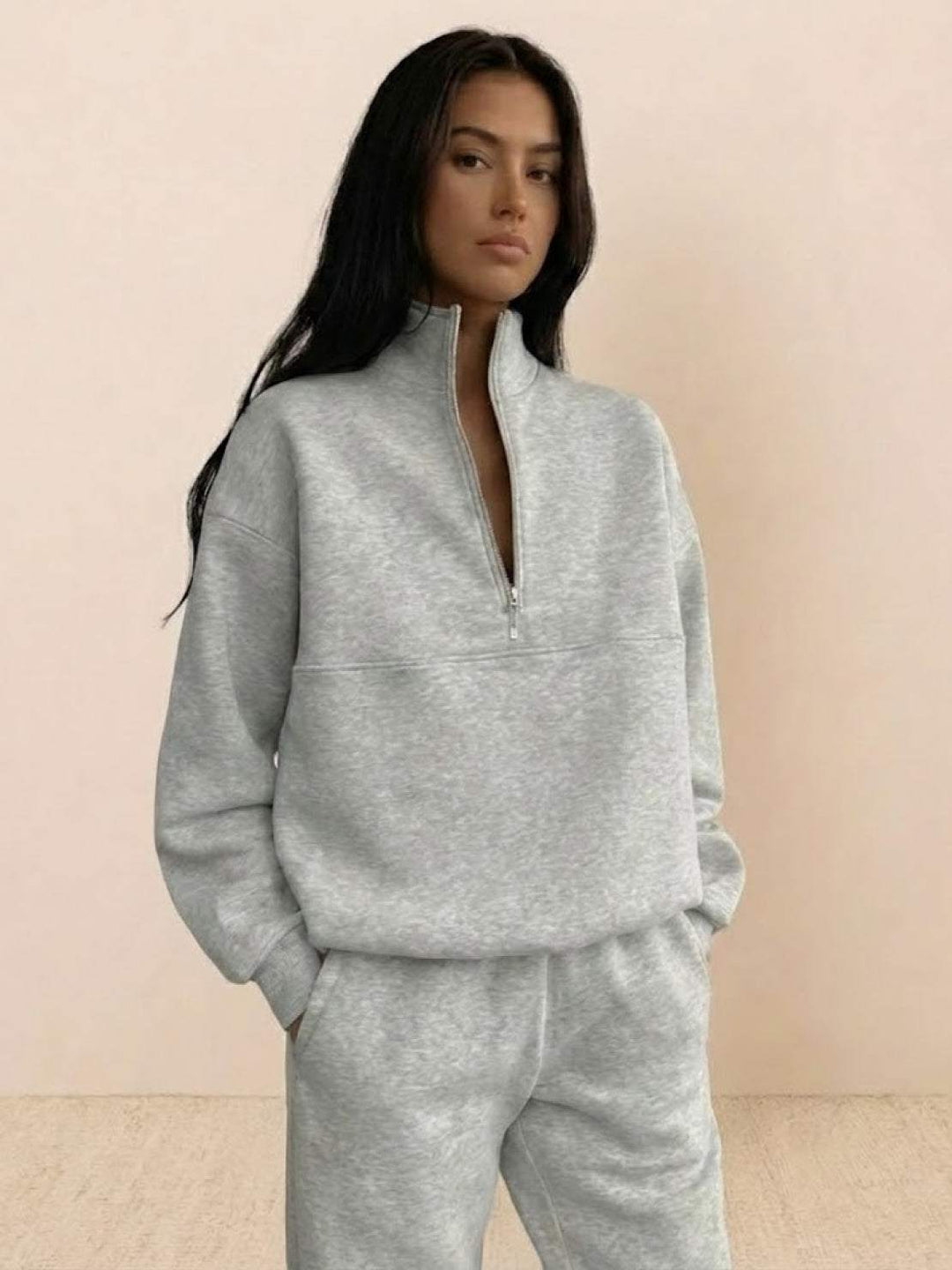 CECILIA™ -  Cotton-Blended Two-Piece Tracksuit