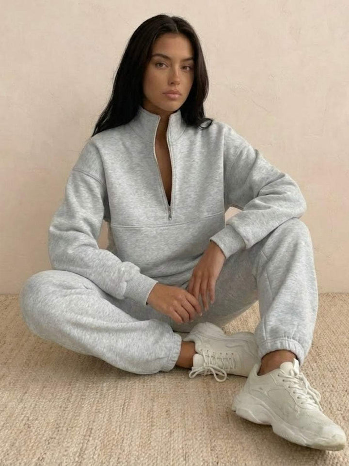 CECILIA™ -  Cotton-Blended Two-Piece Tracksuit