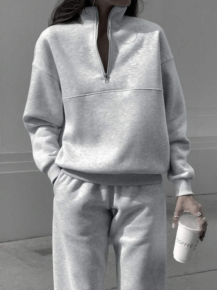 CECILIA™ -  Cotton-Blended Two-Piece Tracksuit