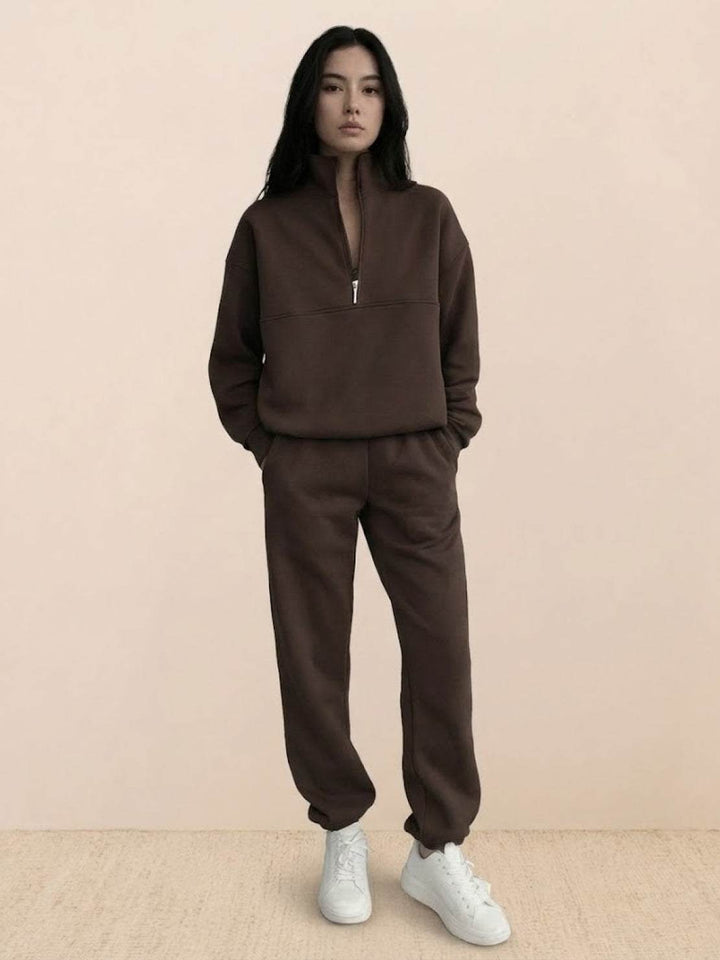 CECILIA™ -  Cotton-Blended Two-Piece Tracksuit