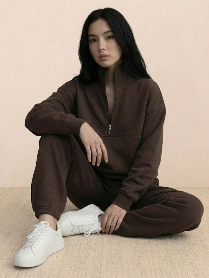 CECILIA™ -  Cotton-Blended Two-Piece Tracksuit