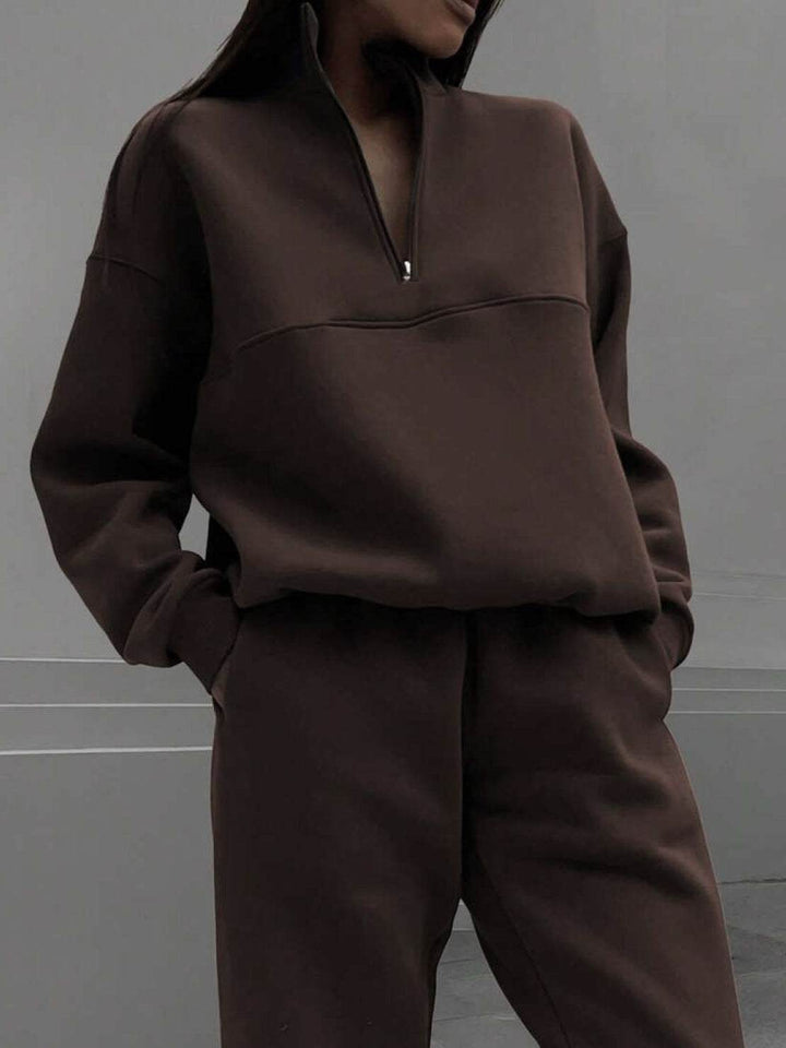 CECILIA™ -  Cotton-Blended Two-Piece Tracksuit