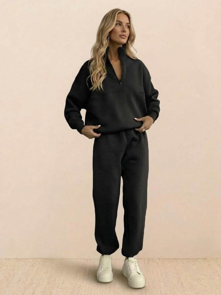 CECILIA™ -  Cotton-Blended Two-Piece Tracksuit