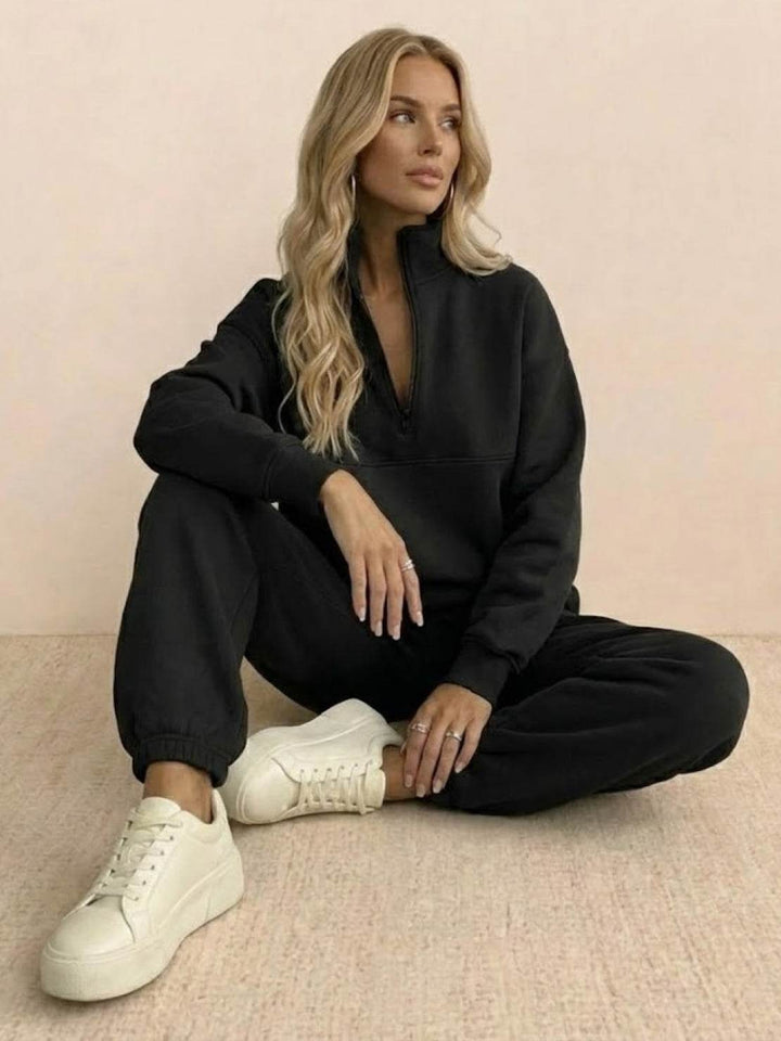 CECILIA™ -  Cotton-Blended Two-Piece Tracksuit