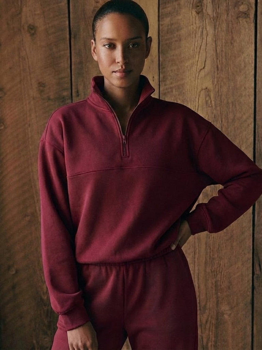 CECILIA™ -  Cotton-Blended Two-Piece Tracksuit