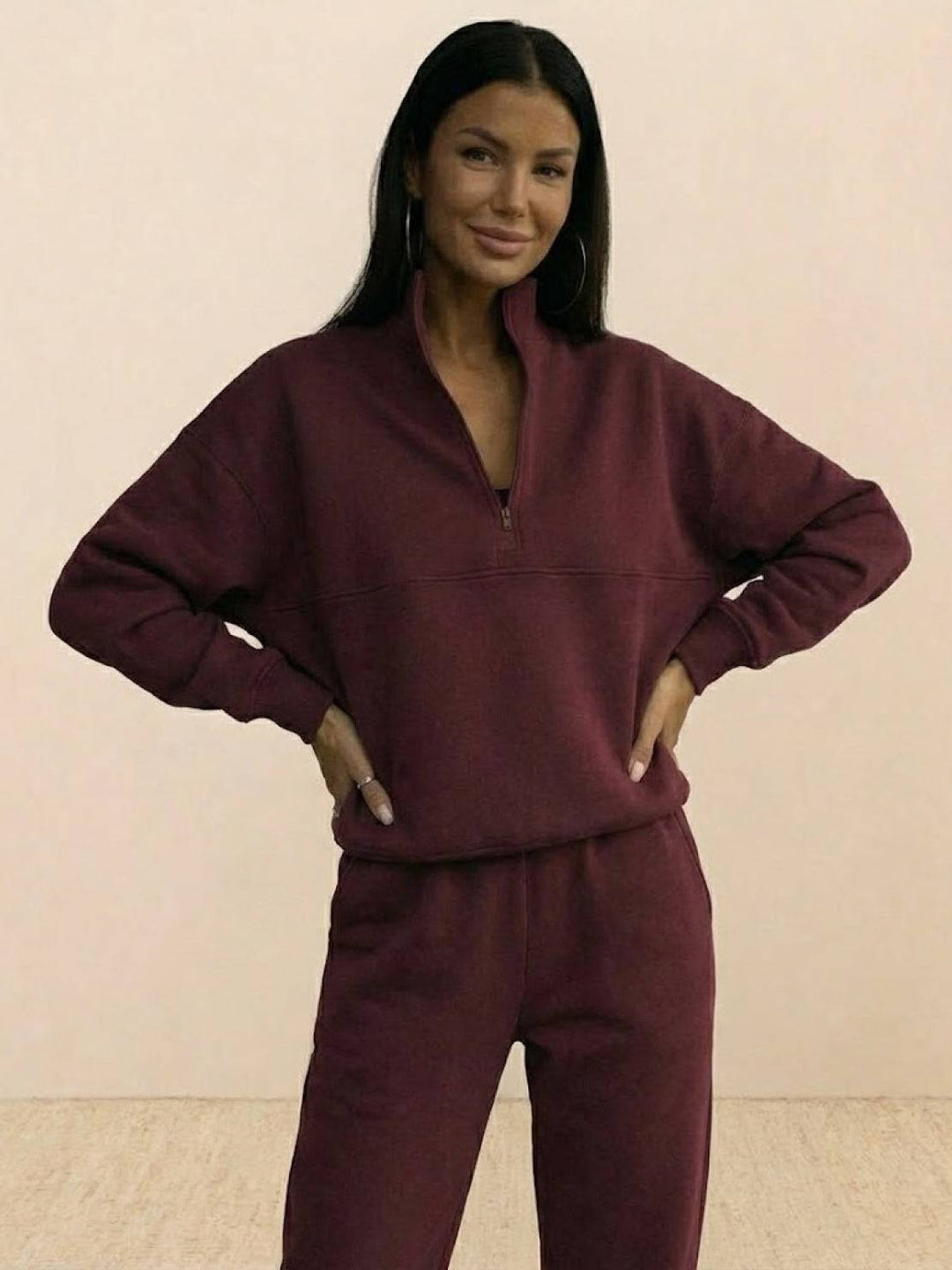 CECILIA™ -  Cotton-Blended Two-Piece Tracksuit