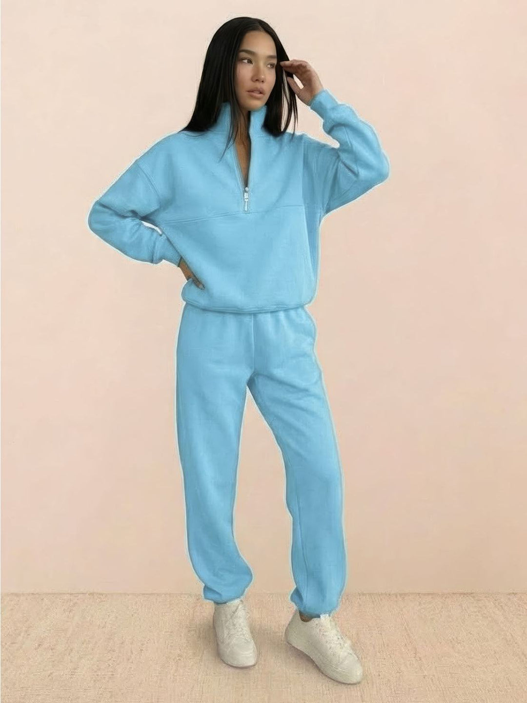 CECILIA™ -  Cotton-Blended Two-Piece Tracksuit