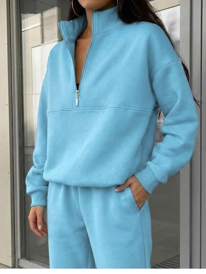 CECILIA™ -  Cotton-Blended Two-Piece Tracksuit