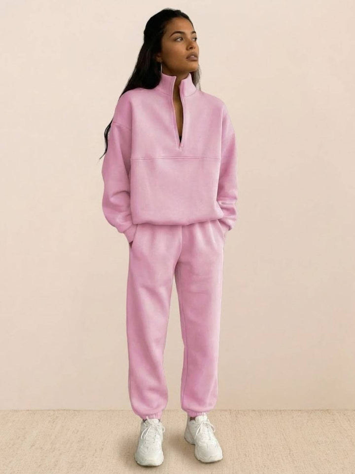 CECILIA™ -  Cotton-Blended Two-Piece Tracksuit