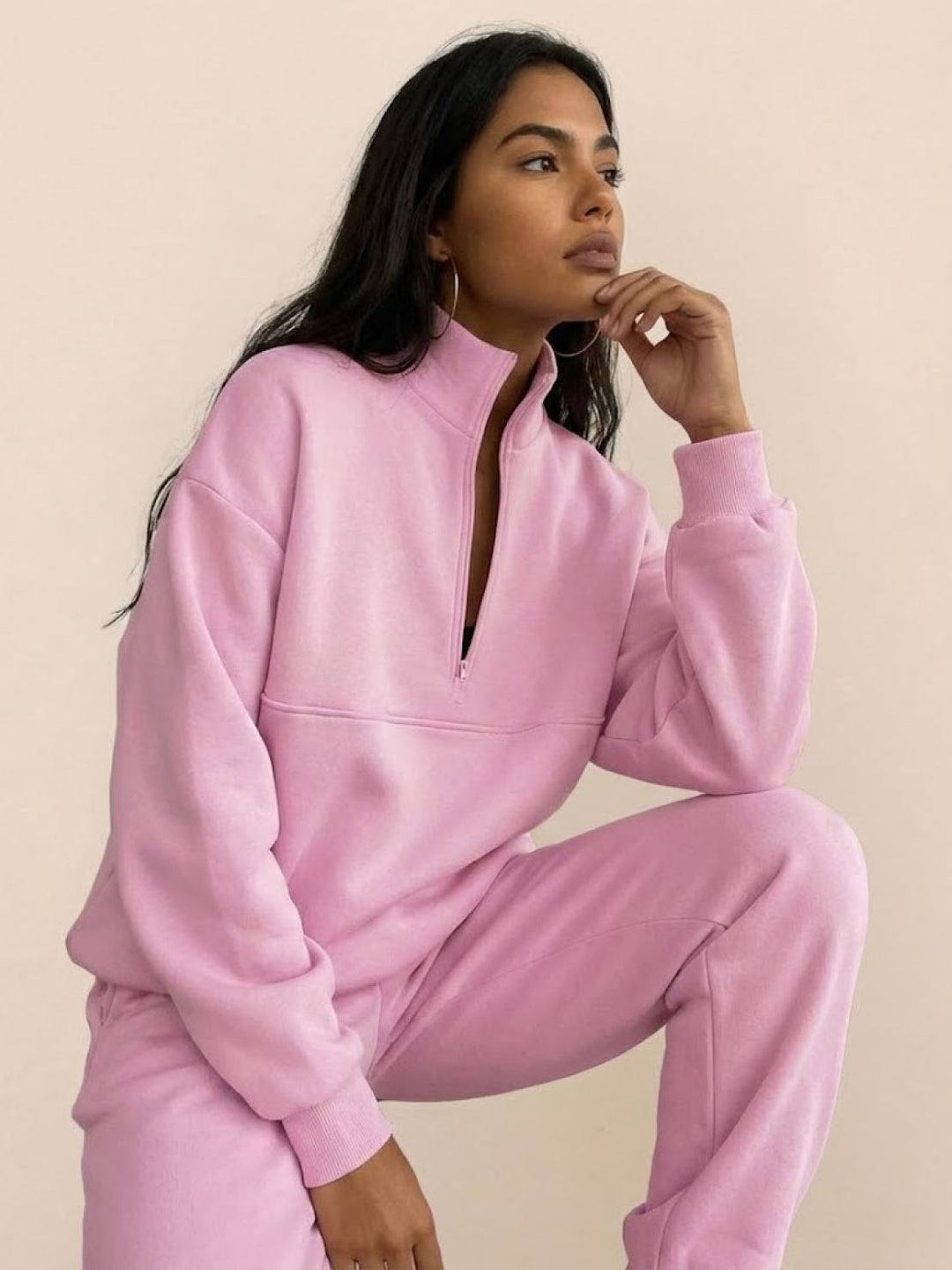 CECILIA™ -  Cotton-Blended Two-Piece Tracksuit