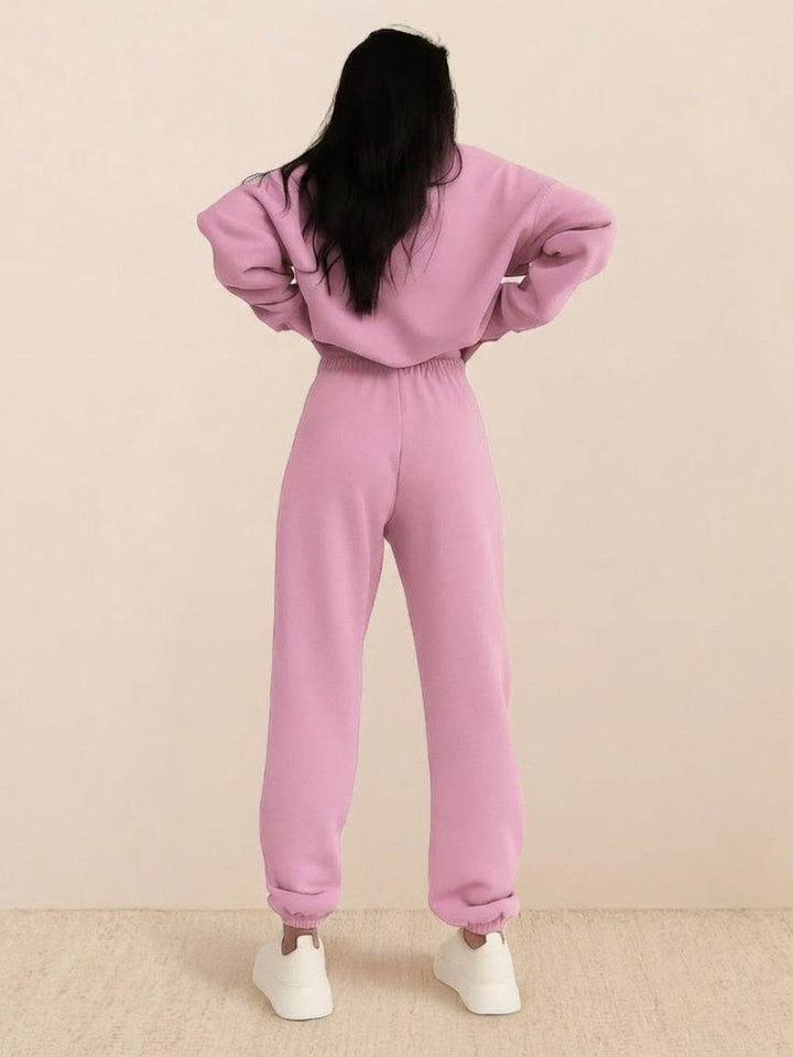CECILIA™ -  Cotton-Blended Two-Piece Tracksuit
