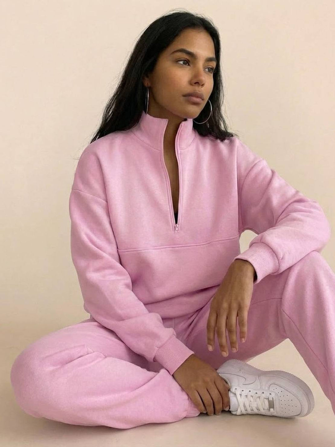 CECILIA™ -  Cotton-Blended Two-Piece Tracksuit