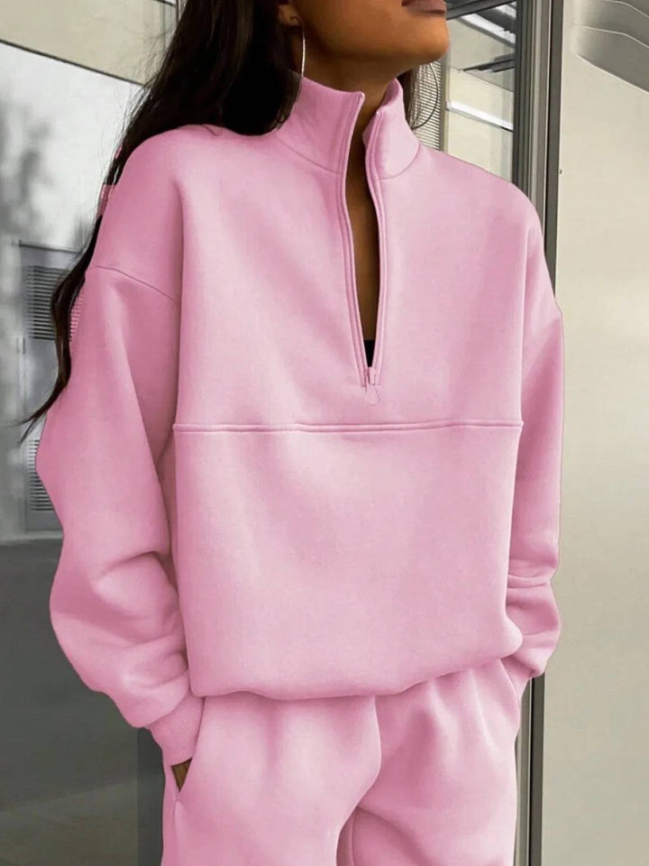 CECILIA™ -  Cotton-Blended Two-Piece Tracksuit
