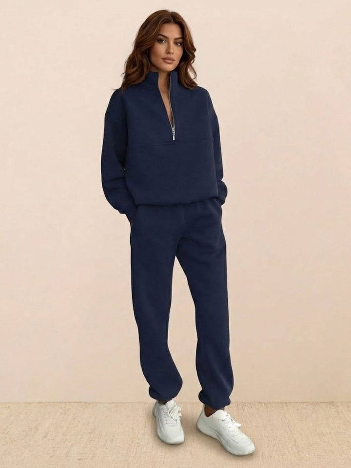 CECILIA™ -  Cotton-Blended Two-Piece Tracksuit