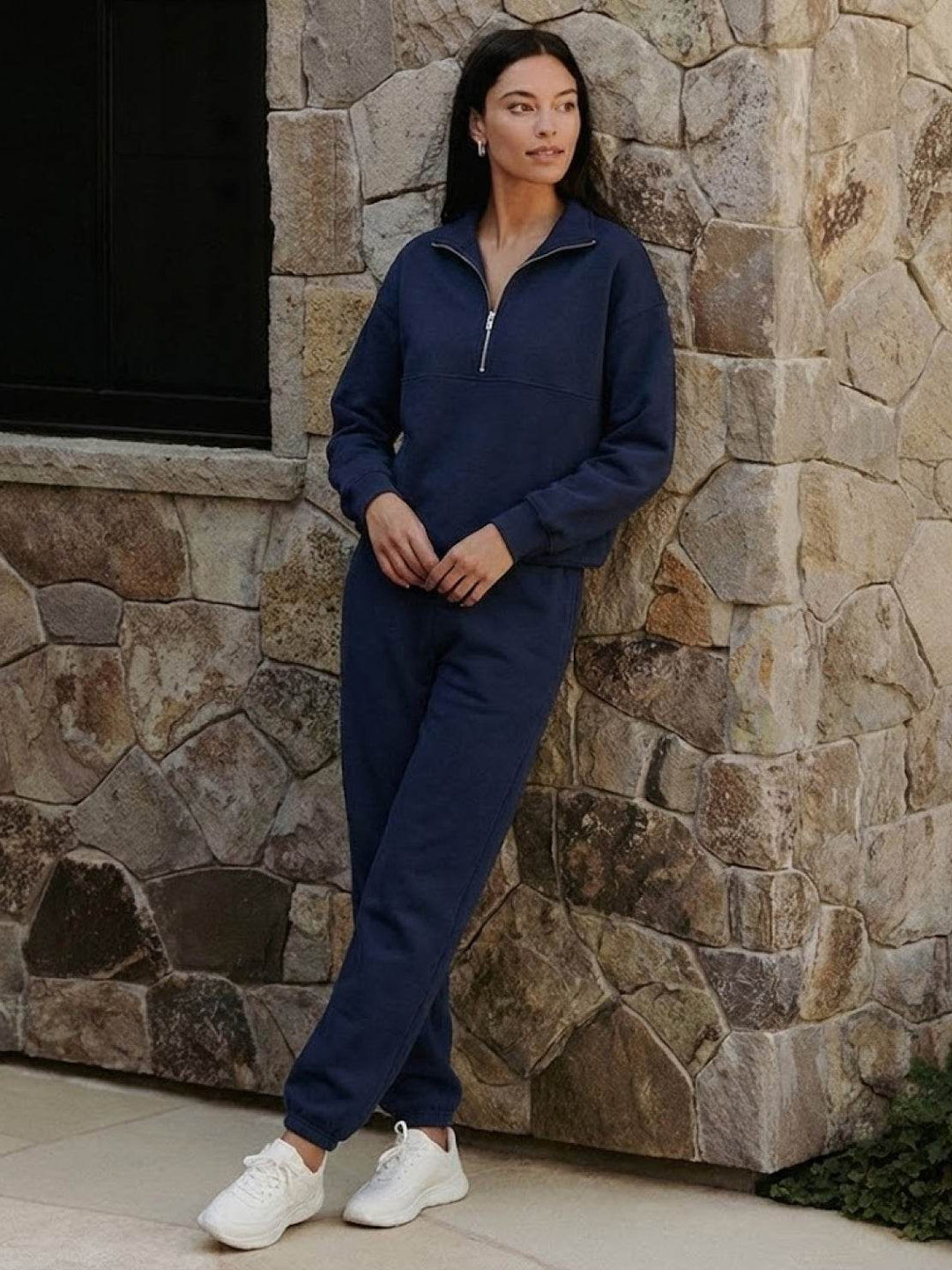 CECILIA™ -  Cotton-Blended Two-Piece Tracksuit