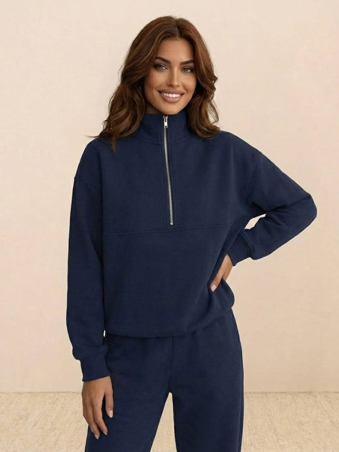 CECILIA™ -  Cotton-Blended Two-Piece Tracksuit