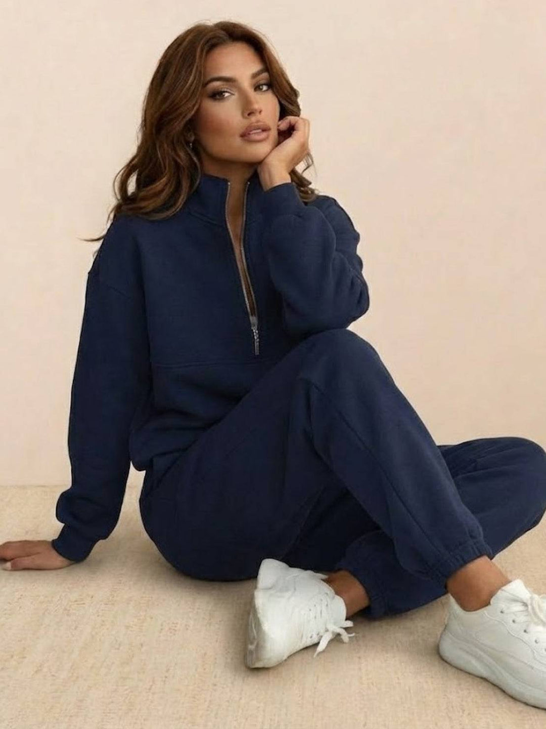 CECILIA™ -  Cotton-Blended Two-Piece Tracksuit