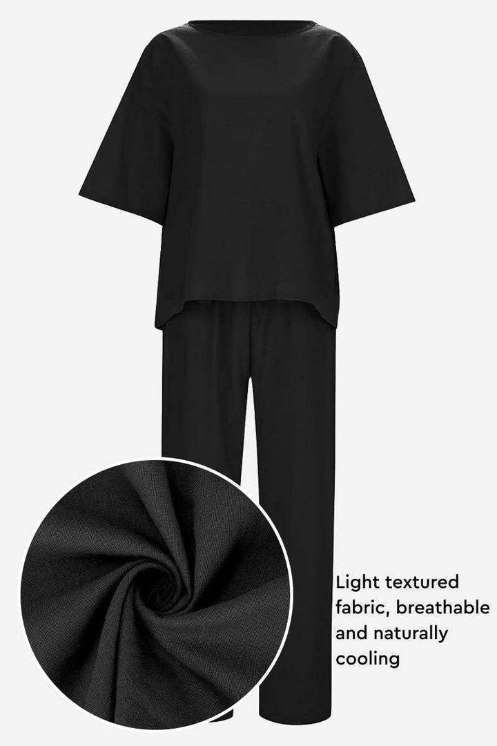 ADDISON™ - Cotton-Linen Blend Monochrome Two-Piece Set