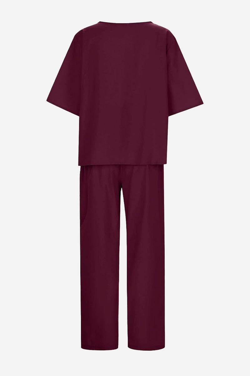 ADDISON™ - Cotton-Linen Blend Monochrome Two-Piece Set