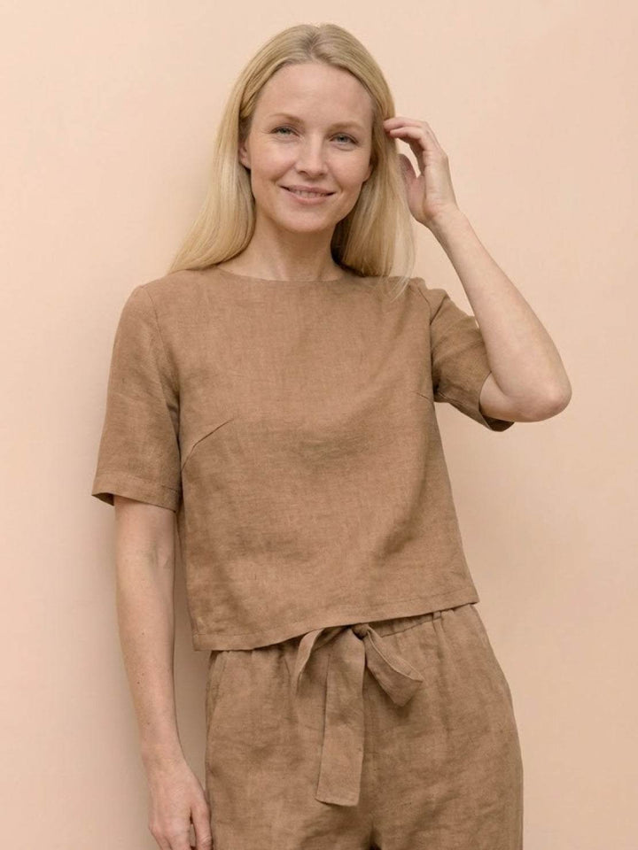 ADDISON™ - Cotton-Linen Blend Monochrome Two-Piece Set