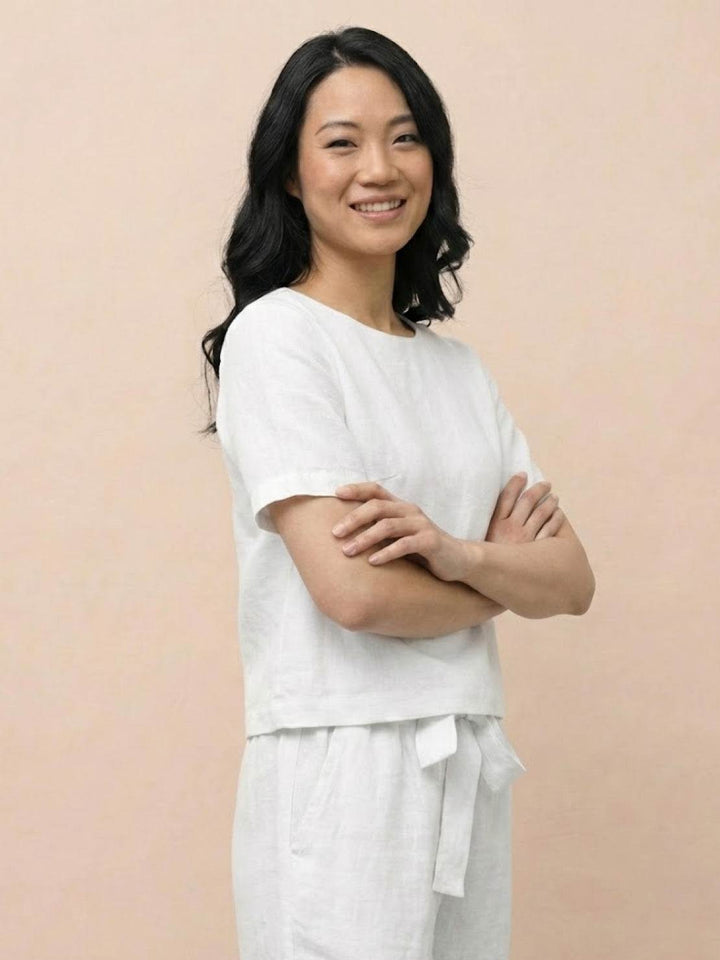ADDISON™ - Cotton-Linen Blend Monochrome Two-Piece Set