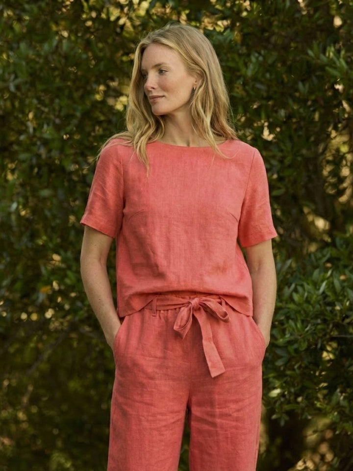 ADDISON™ - Cotton-Linen Blend Monochrome Two-Piece Set
