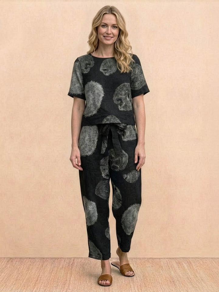 ADDISON™ - Cotton-Linen Blend Monochrome Two-Piece Set