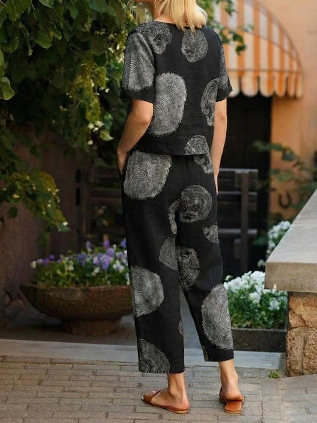 ADDISON™ - Cotton-Linen Blend Monochrome Two-Piece Set