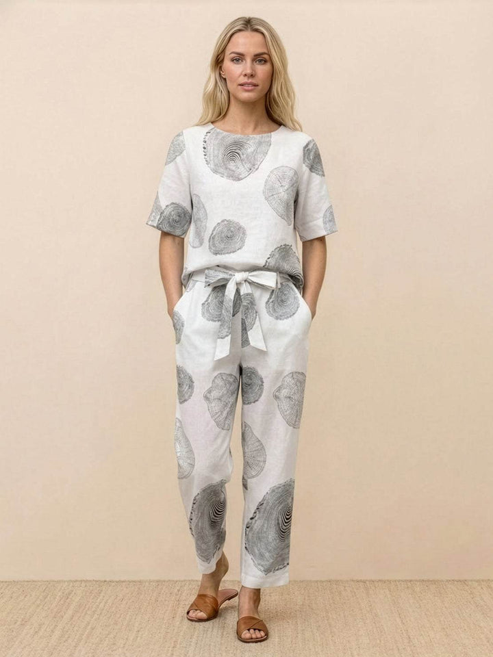 ADDISON™ - Cotton-Linen Blend Monochrome Two-Piece Set