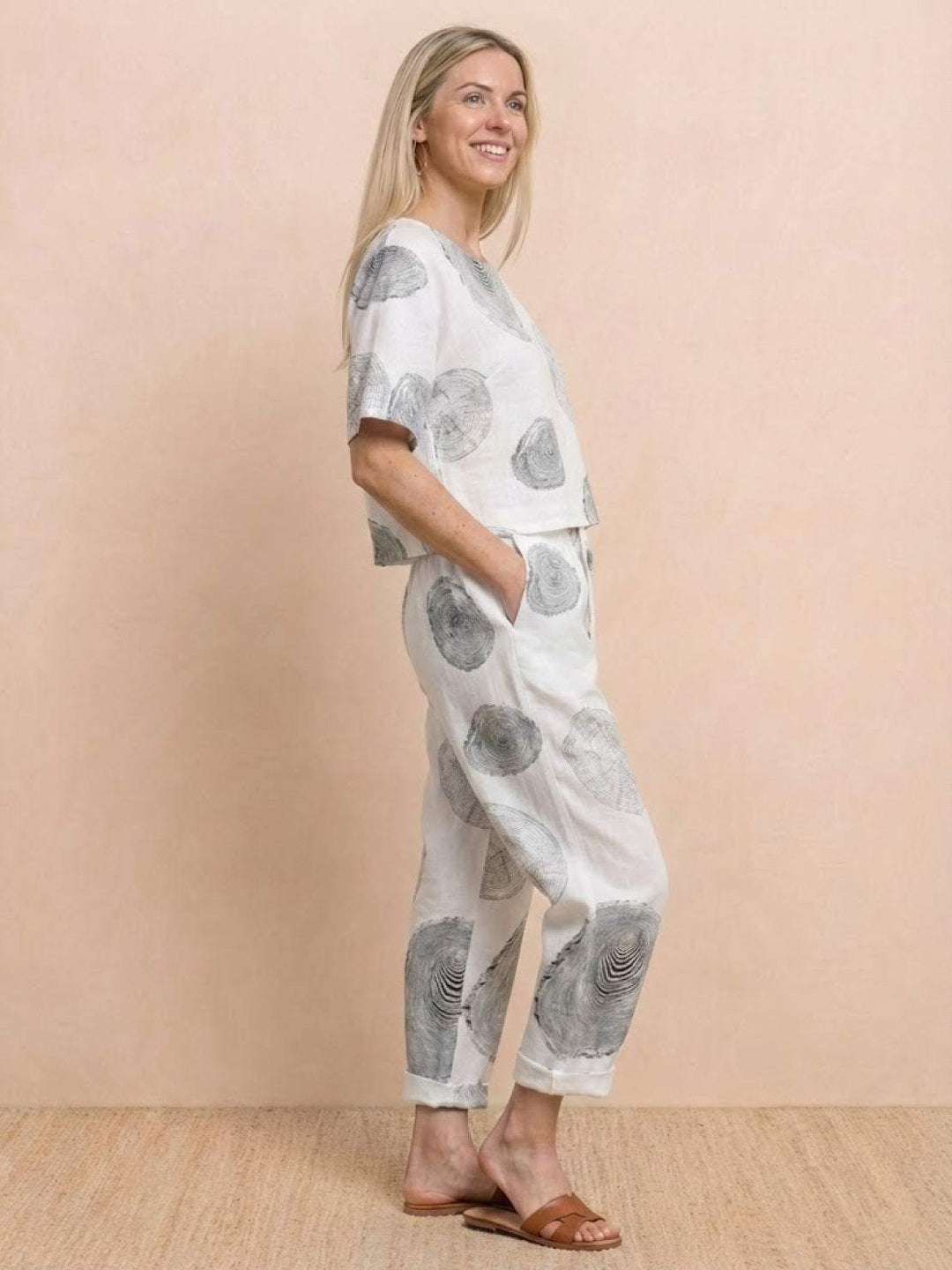 ADDISON™ - Cotton-Linen Blend Monochrome Two-Piece Set