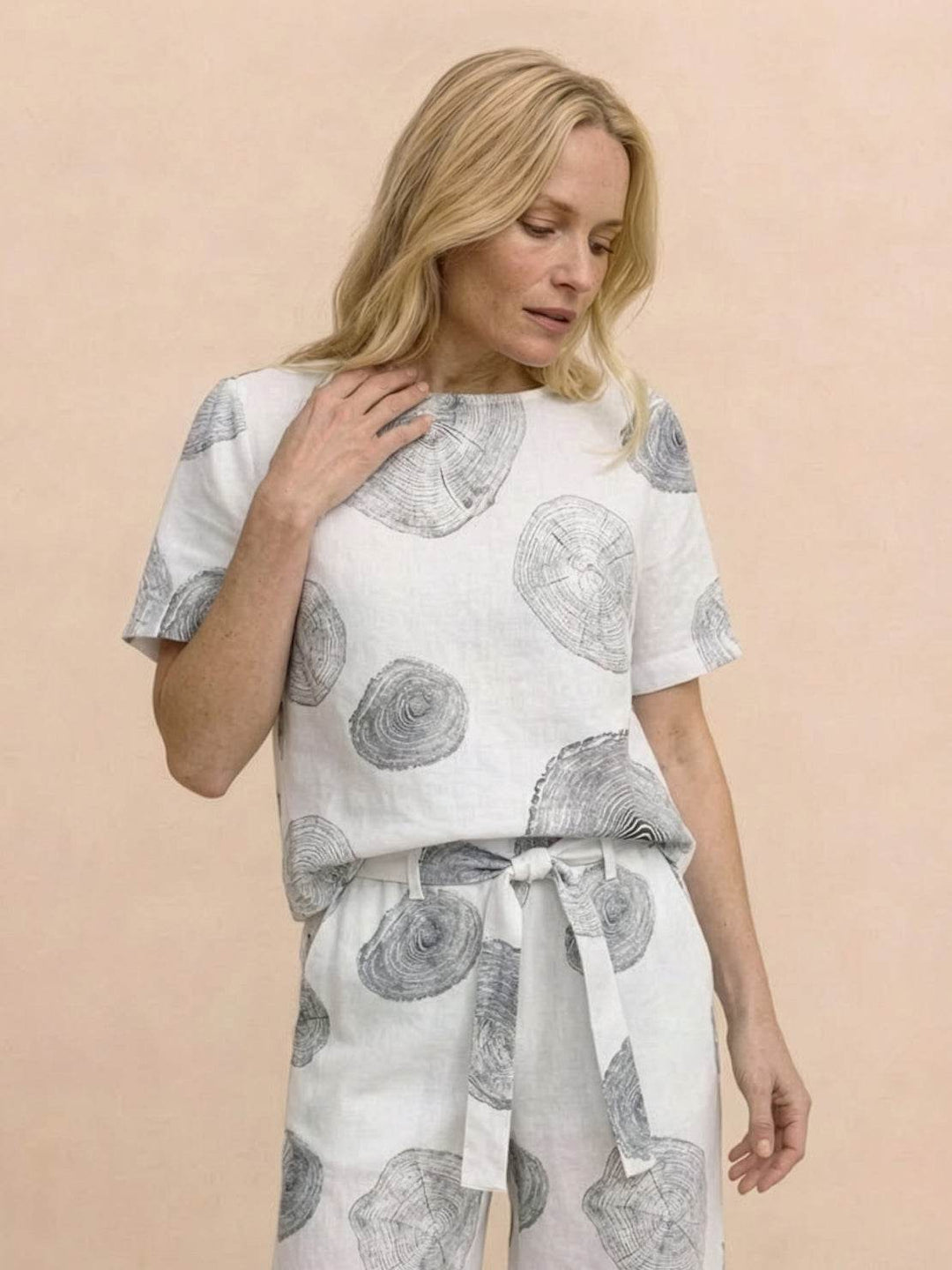 ADDISON™ - Cotton-Linen Blend Monochrome Two-Piece Set