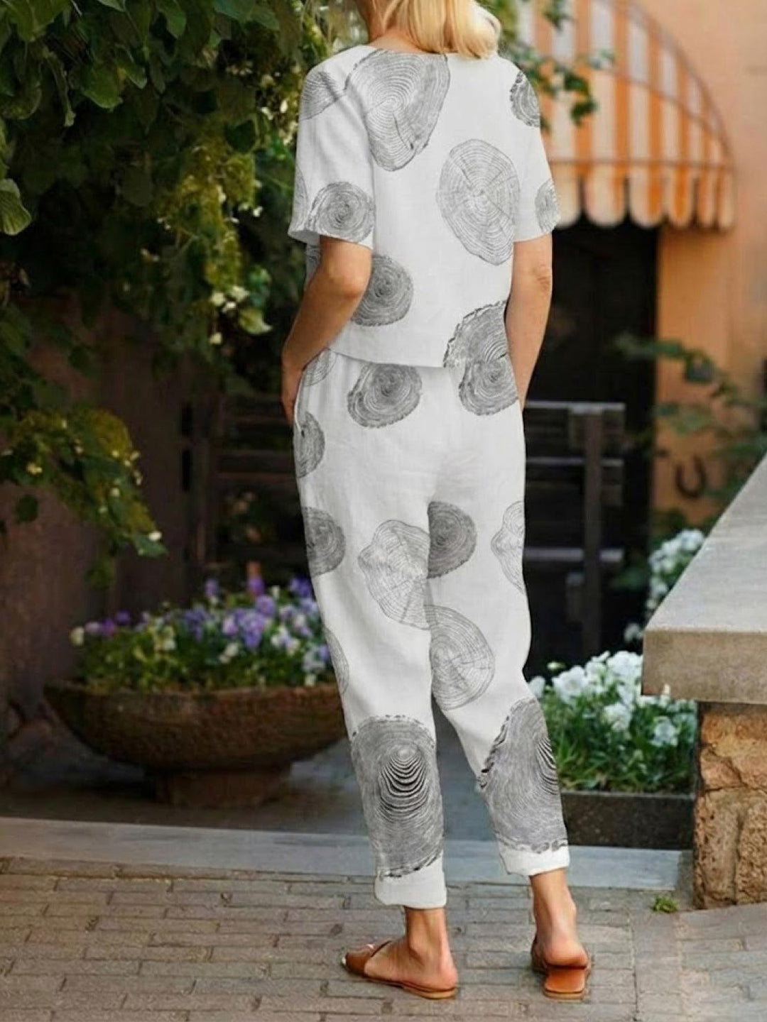 ADDISON™ - Cotton-Linen Blend Monochrome Two-Piece Set