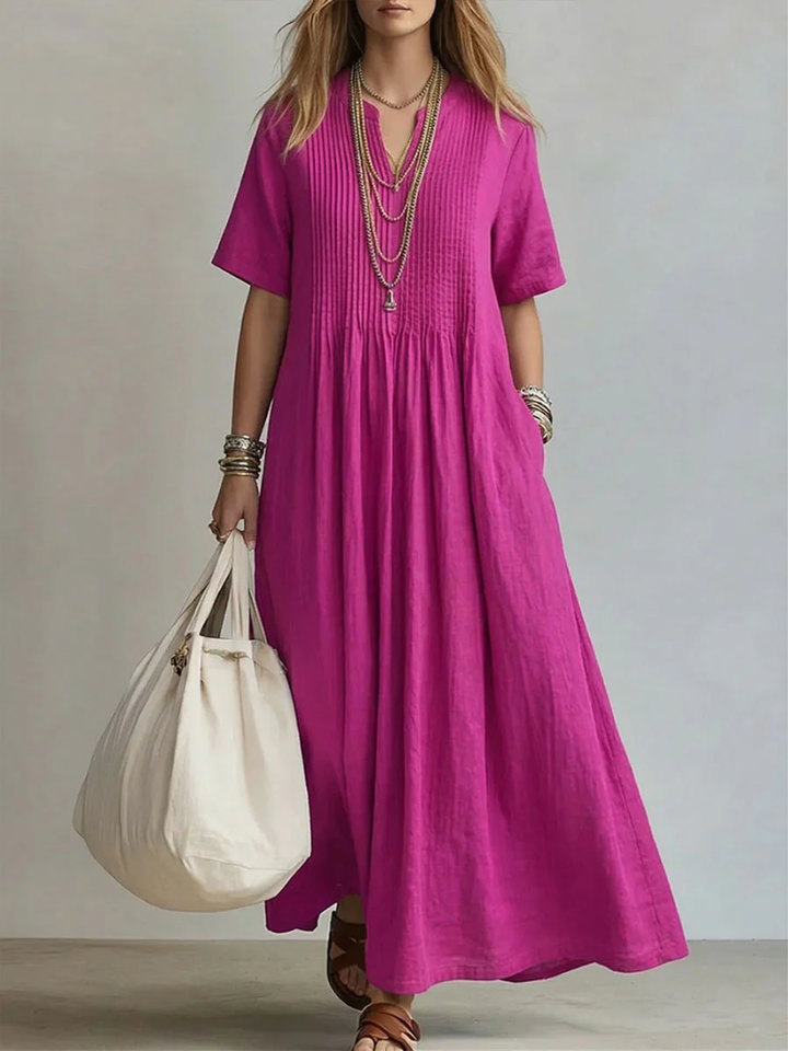 FIONA™ - Pintuck Maxi Dress
