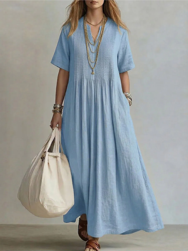 FIONA™ - Pintuck Maxi Dress