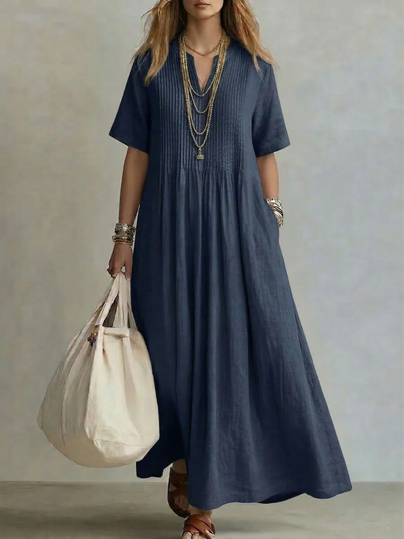 FIONA™ - Pintuck Maxi Dress