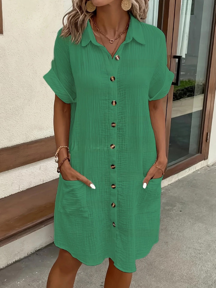 NORA™ - Effortless Shirt Dress