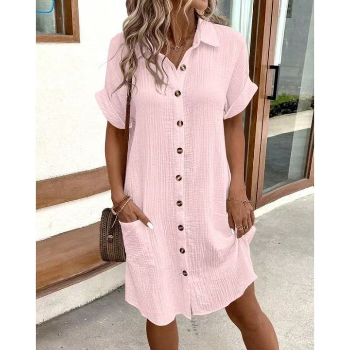 NORA™ - Effortless Shirt Dress