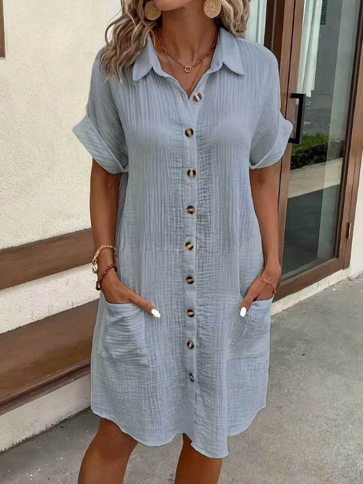 NORA™ - Effortless Shirt Dress