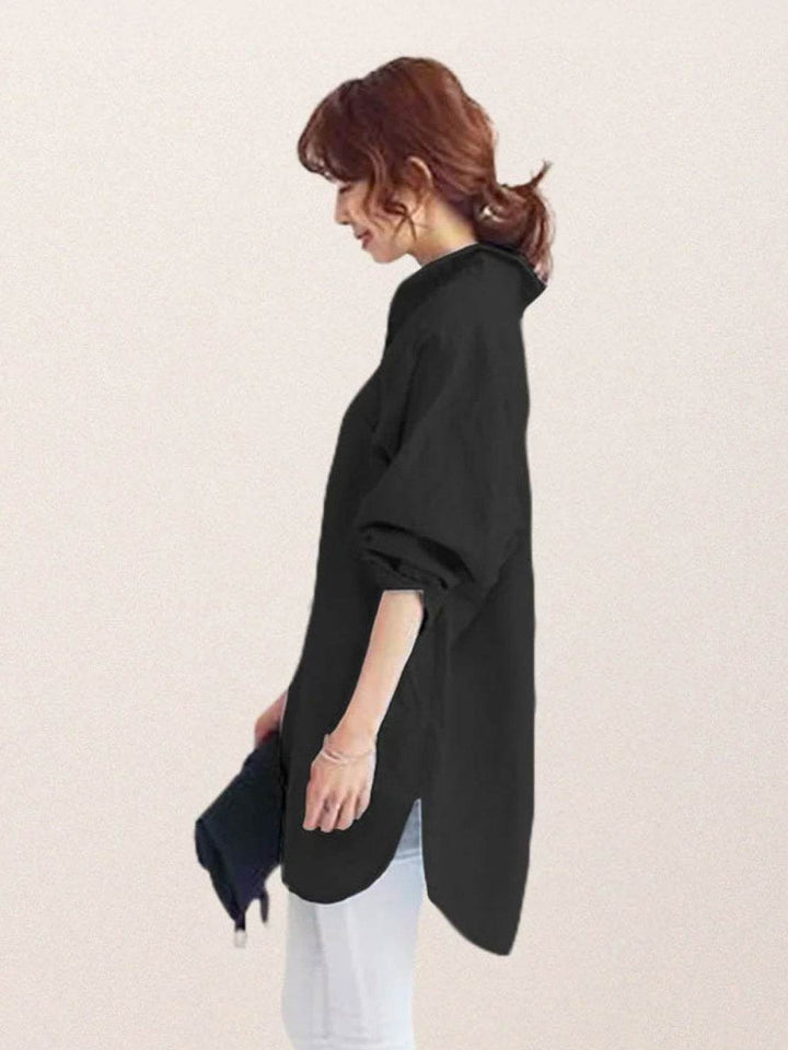 ELSIE™ - Oversized 100% Cotton Linen Shirt