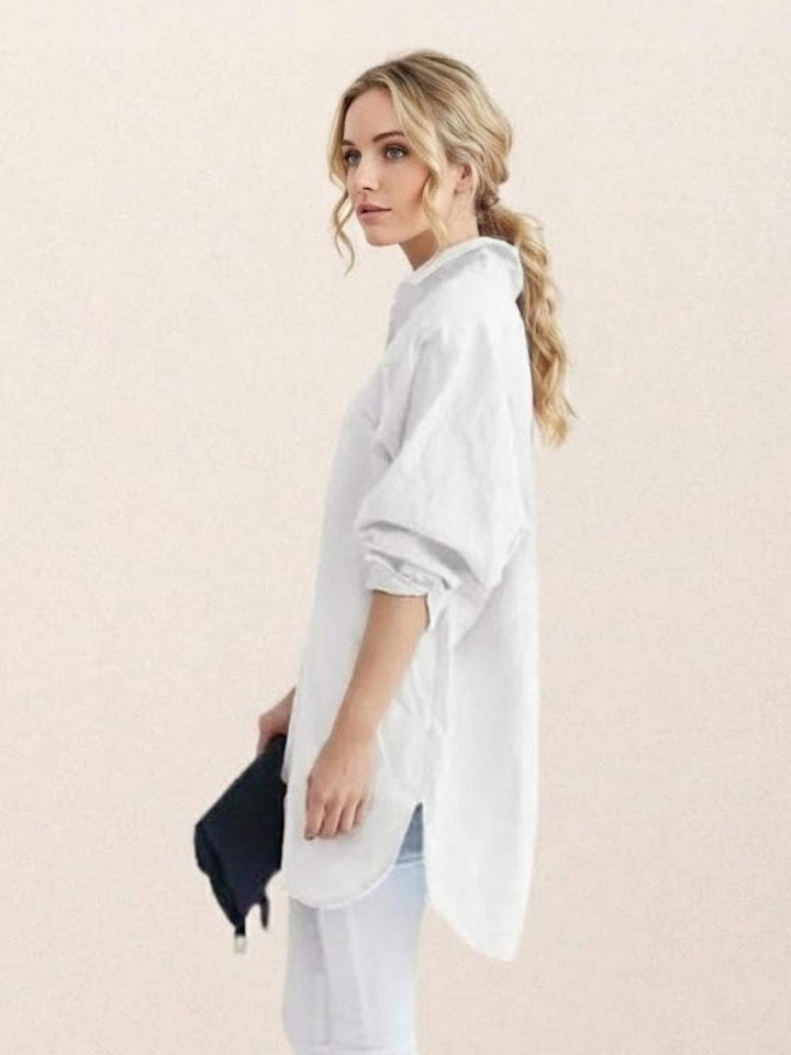 ELSIE™ - Oversized 100% Cotton Linen Shirt