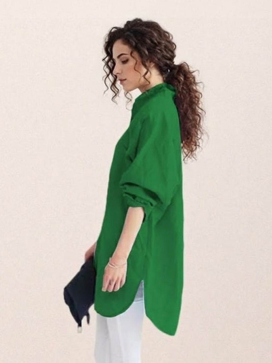 ELSIE™ - Oversized 100% Cotton Linen Shirt